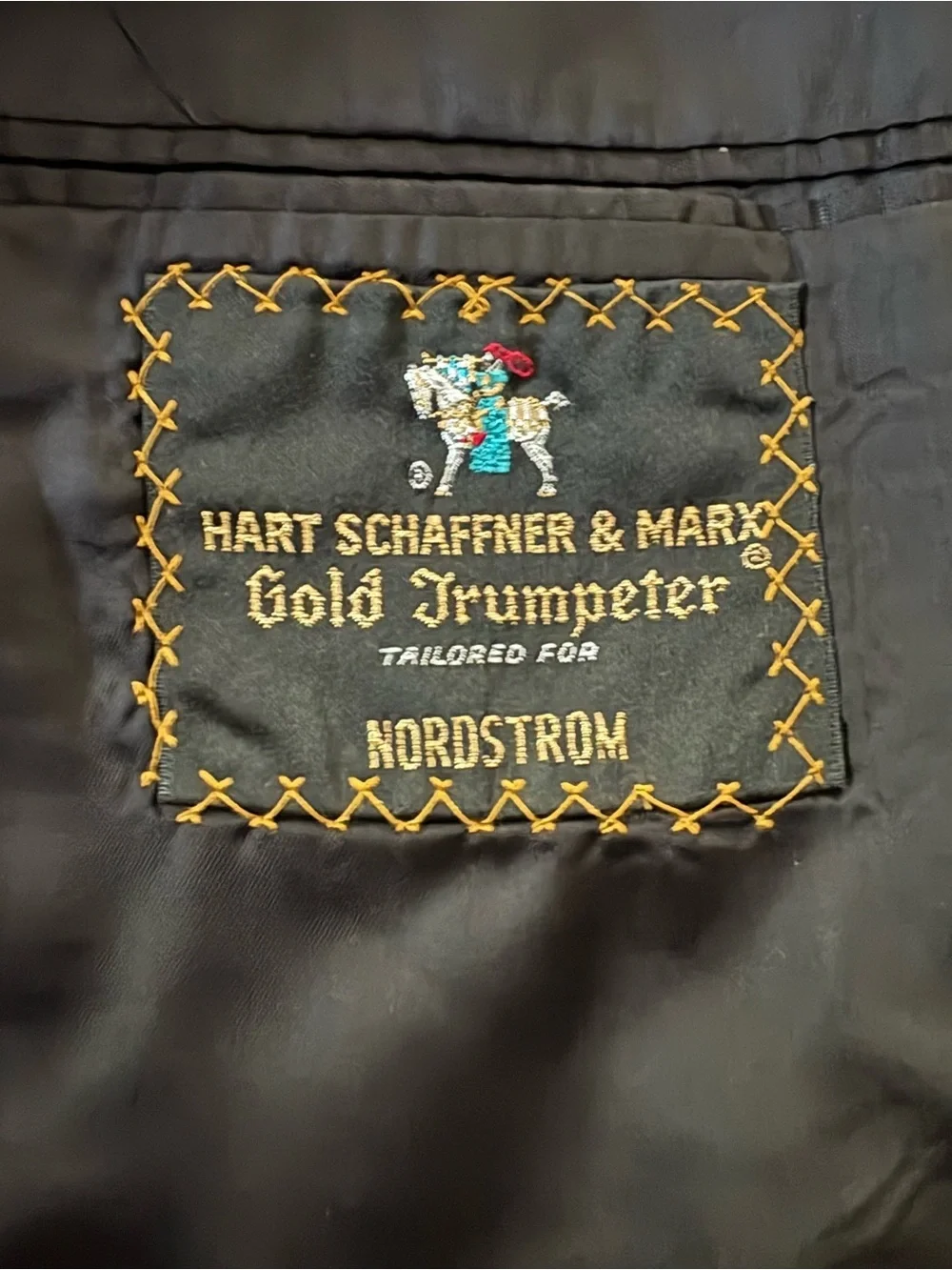Hart Schaffner Marx Gold Trumpeter Gray Pinstripe Blazer XXL Nordstrom